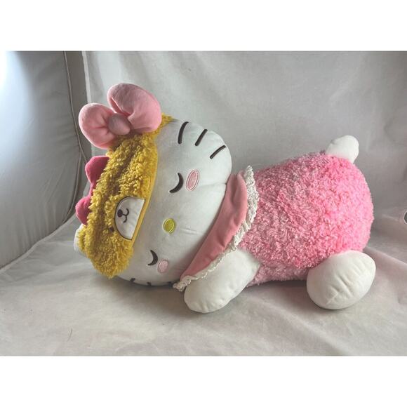 Sanrio Hello Kitty and Friends 18" Sleeping Cat Stuffed Plush Toy 2024 - Picture 1 of 7